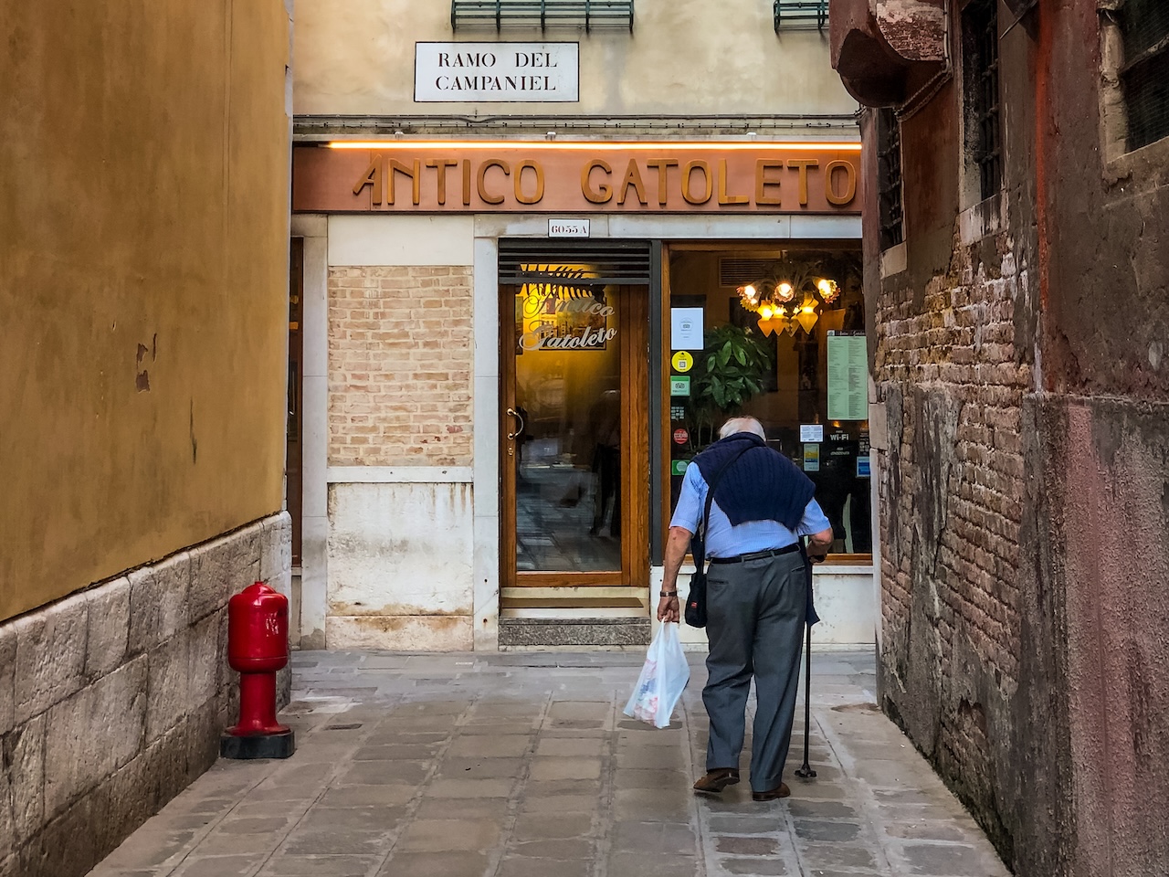 walking in venice